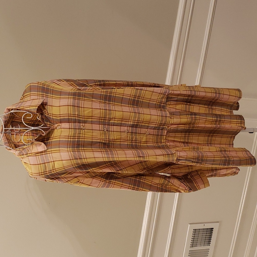 Plaid Button Down Dress